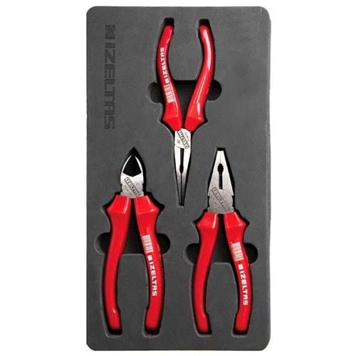 İzeltaş 3020 Opak Seri 3 Parça 160 mm Pense Seti